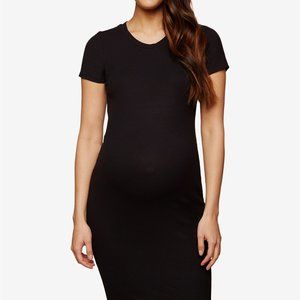 Hot Gal Women's Maternity Dress Color Black Size LX
